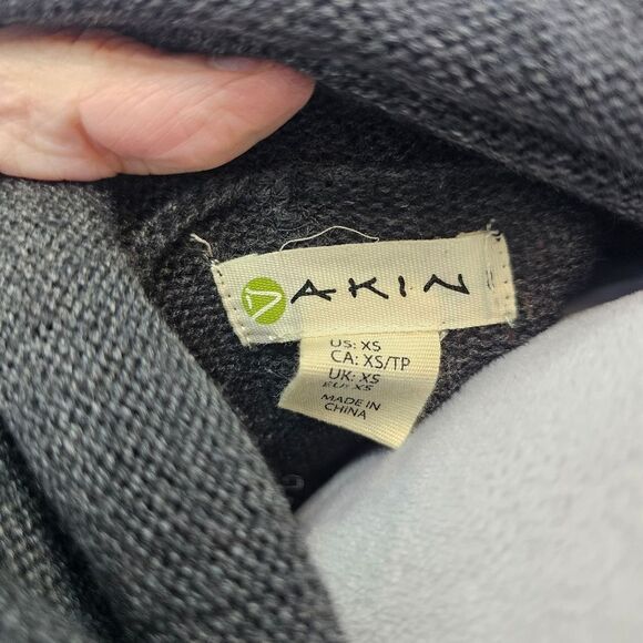 Dakini Gray Cowl Neck Sweater Dress Size XS - Picture 5 of 8